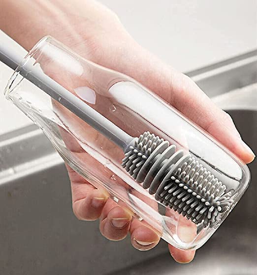 Long Handle Silicone Bottle Cleaner Brush